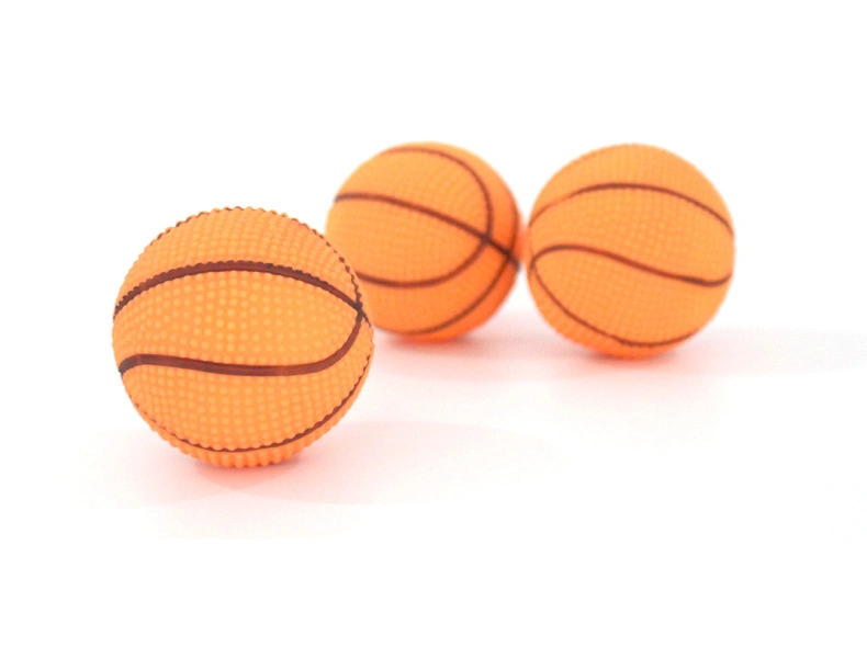 Tc5013 gros commerce de gros de matériel en vinyle résistant Pet Toy boules grinçants de basket-ball pour les chiens