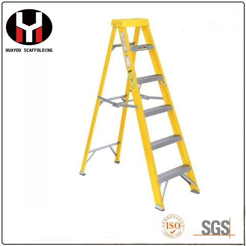 Building Fiberglass Material En131 Folded Step Ladder/Tool Ladder/Aluminum Step Ladder