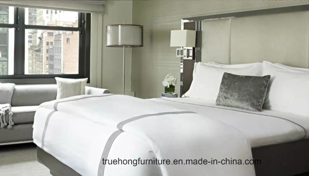 Venta caliente profesional conjunto de dormitorio Muebles MDF Chapa Hotel Muebles Foshan Fabricante chino Muebles Estándar habitación de Hotel