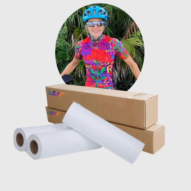 LEAF Dye Heat Transfer Sublimation Paper Fast Dry Digital Sublimation Printing Paper applied to sublimation printer and fabric