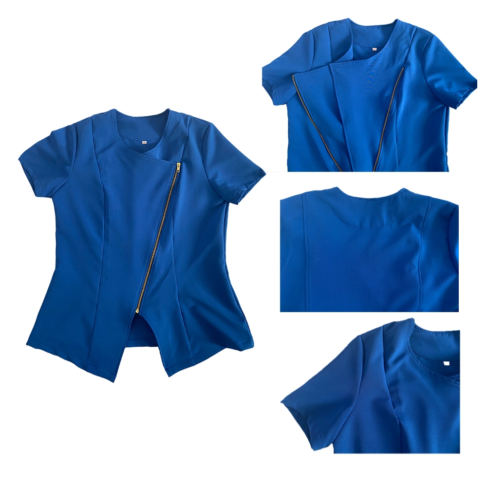 Two Pieces High quality/High cost performance  Hospital Women and Man Scrubs Suit Beauty Salon Work Clothes