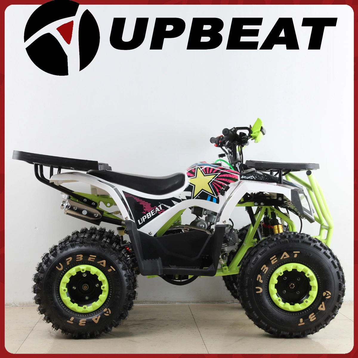 8 ATV Quad Bike con 125cc pulgadas de neumático grande Protección delantera