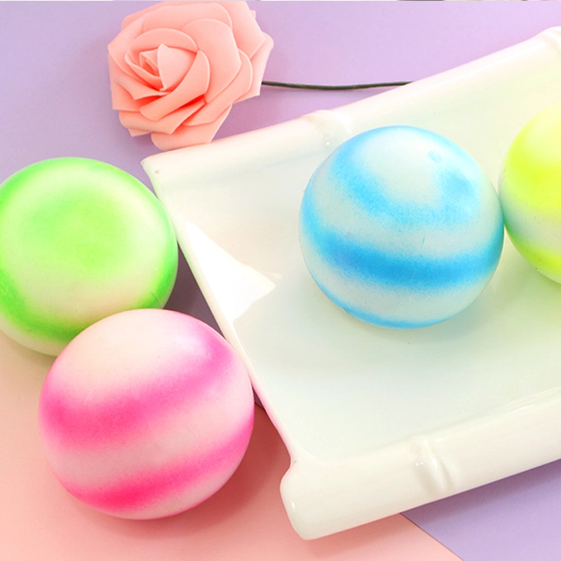 Best Sell Soft Cheap 6cm Colorful Stretchy Stress Candy Balls