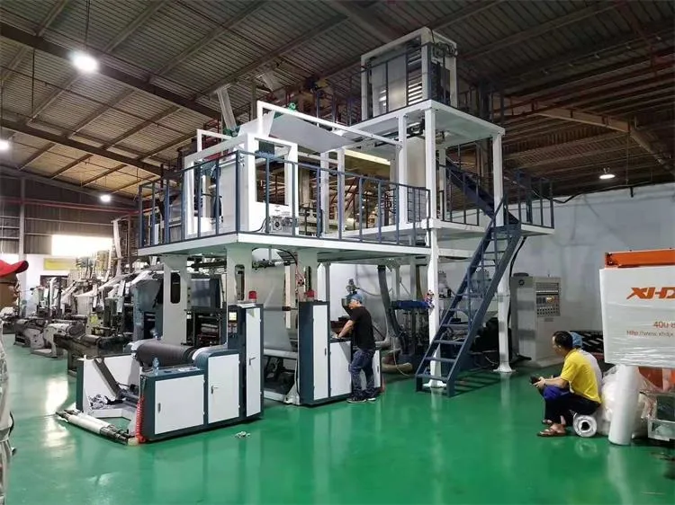 PE LDPE HDPE PLA Biodegradable Plastics Single Layer Double Layer Three Layer ABA Extruder Film Blowing Machine