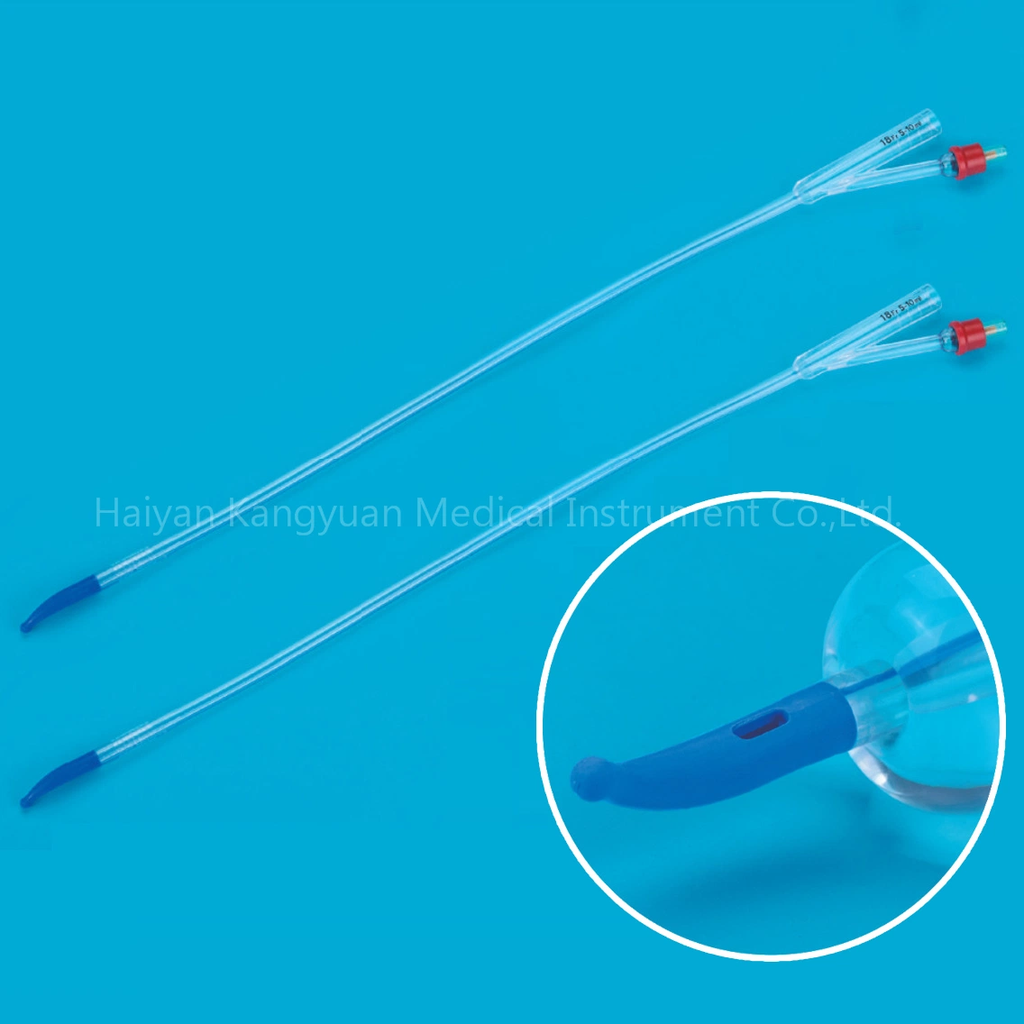 Tiemann Coude Tip 2 Way All Silicone Urinary Urethral Catheter Balloon Factory