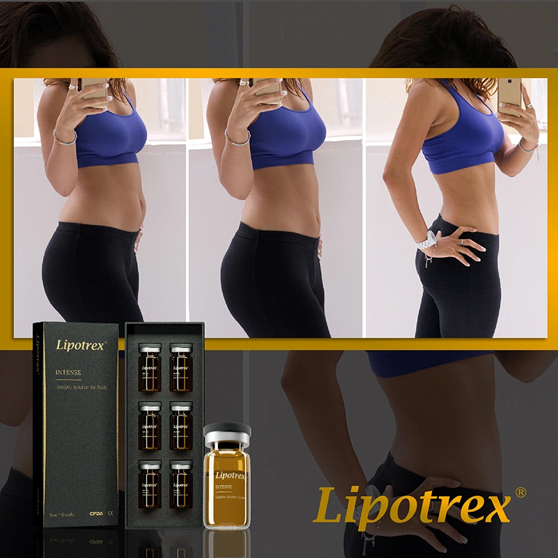 Lipotrex V Línea de inyección de Lipo Meso la pérdida de peso abdomen cuerpo estómago inyecciones para adelgazar piel par