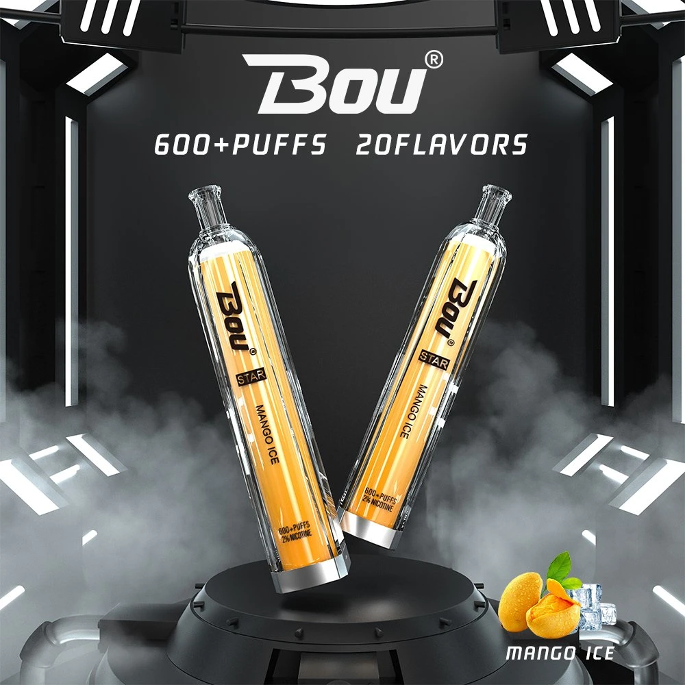 Bou Star prix d'usine Vape stylo jetable jouissent de gros de vente chaude Shoppping 600 bouffées