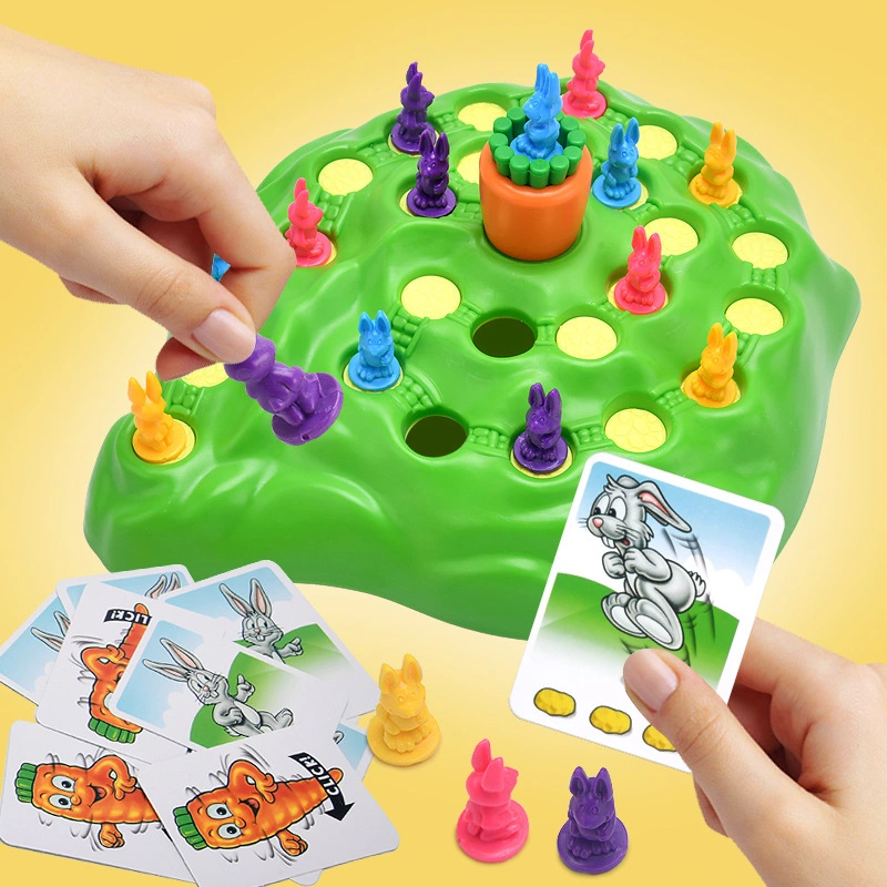Armadilha de coelho Intelectual Toy Rabbit Cross Country Desktop Children's Educational Brinquedo pai-mãe - Criança jogo interativo