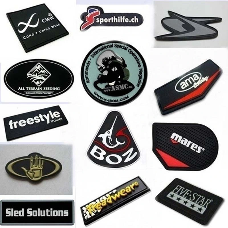 Factory Customized 3D Rubber Badge Silicone Hang Tag Tactical PVC Patch Label