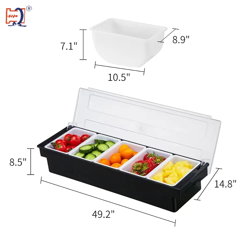 Clear Fruit/Vegetable Dispenser Caddy /Box Storage Container