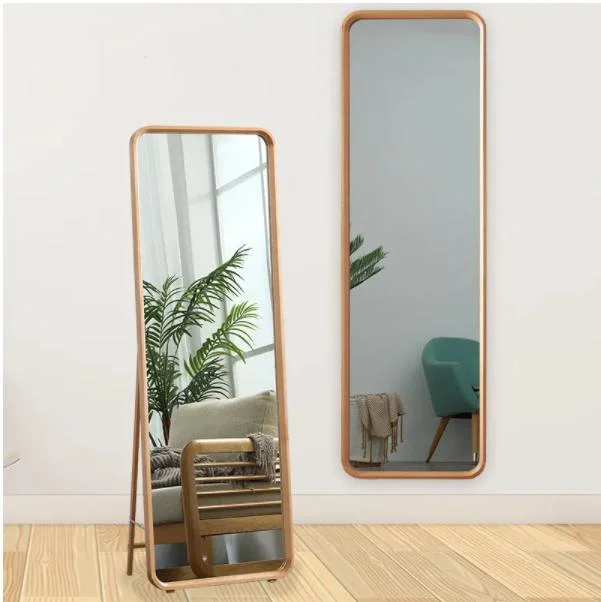 Modern High-Quality Wood-Framed Dressing Mirror for Home