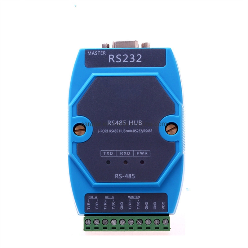 RS485 Hub 2-Port Active Industrial Grade RS485 Two-Port Dual-Channel Hub with Photoelectric Isolation and Lightning Protection