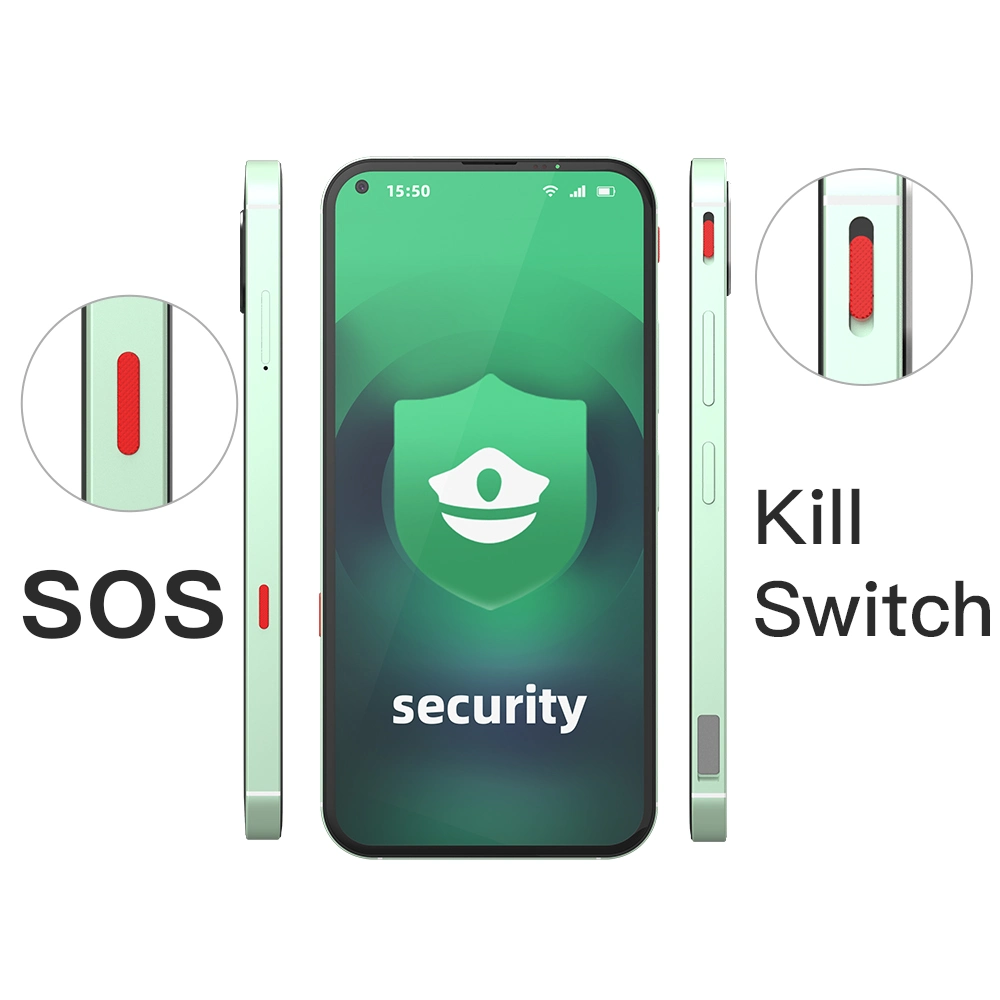 6.5 personnalisés" cryptée ODM Téléphone téléphone Android Sos de la sécurité des téléphones de fonction personnalisés