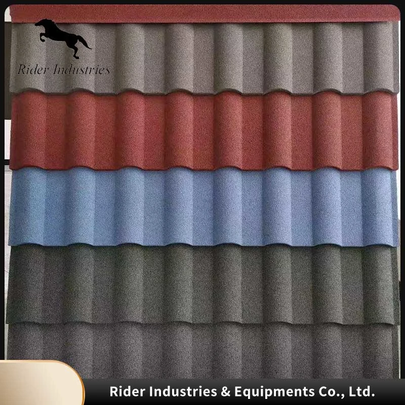 New Trend High quality/High cost performance  Ceramic Clay Promotion Metallic Roofing Sheet Arc Ridge 0.3mm, 0.35mm, 0.4mm, 0.45mm Roof Tile