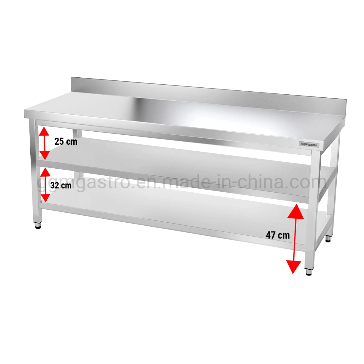 Best Quality Stainless Steel Kitchen Working Table for Hotel Use