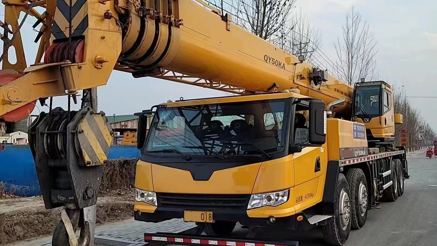 Usado Truck Crane 50 Ton Qy50kd lança telescópica Guindaste Grua Veículo 50ton Truck Crane