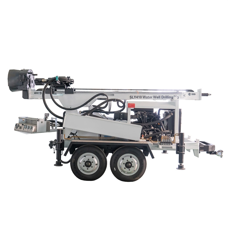 Small DTH Water Well Drilling Rig with Piston Mud Pump