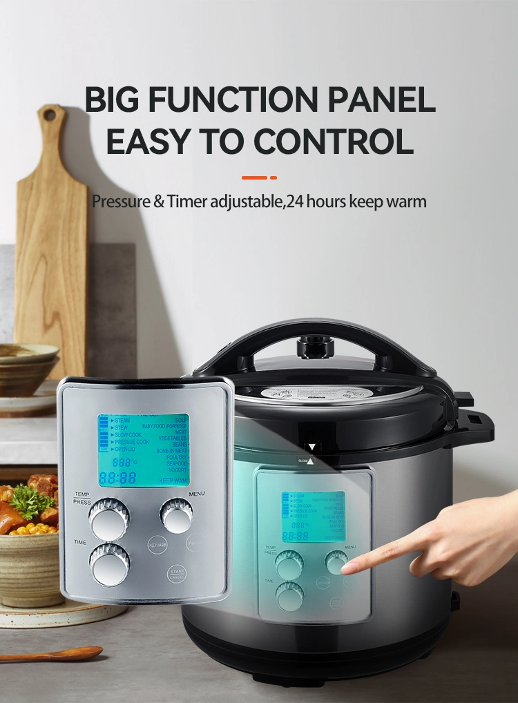 Hot Sale 23 in 1 CE CB TUV 6L Multifunction Rice Cooker Stainless Steel 304 Electric Pressure Cooker