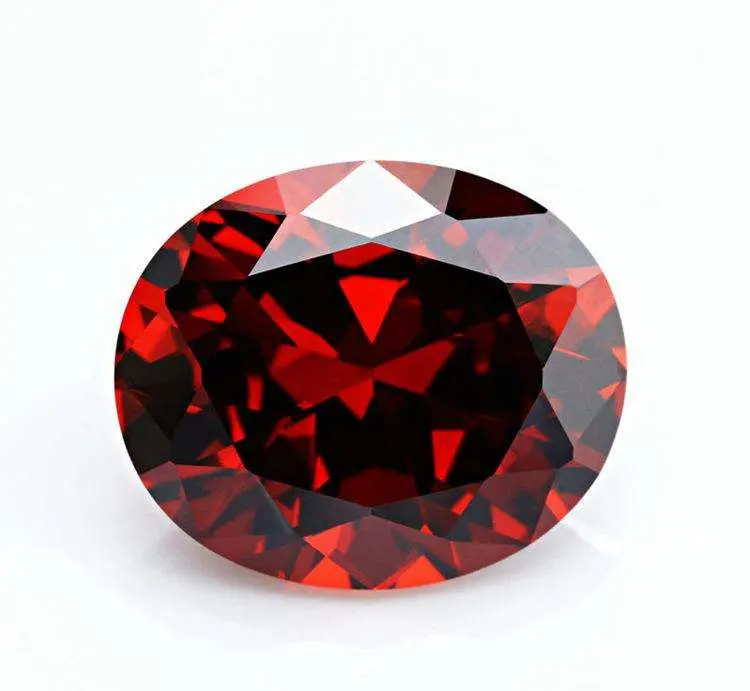 Wholesale/Supplier Loose Oval Cut Garnet Cubic Zirconia CZ Gemstones