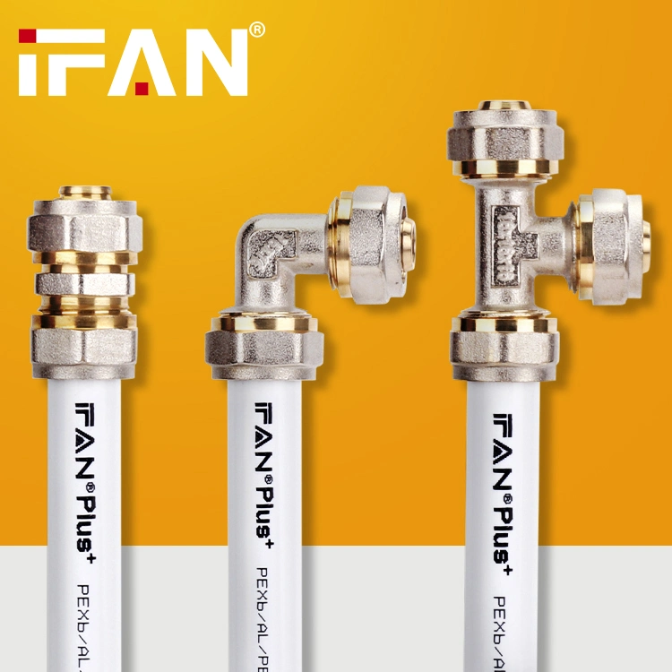 Ifan Wholesale/Supplier Pn25 Water Supply Pex Press Sliding Connectors Silver Brass Compression Fitting
