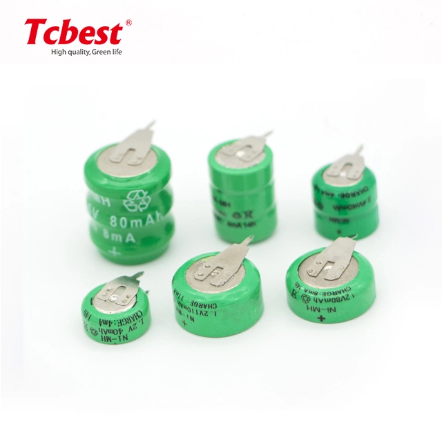 3.6V Ni-MH Button Cell Rechargeable Battery Pack