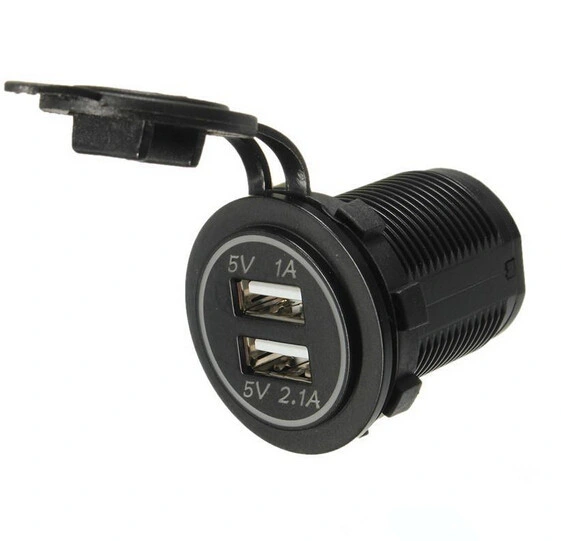 12V Auto Zigarettenanzünder Buchse Splitter Dual USB Auto-Ladegerät Netzteil