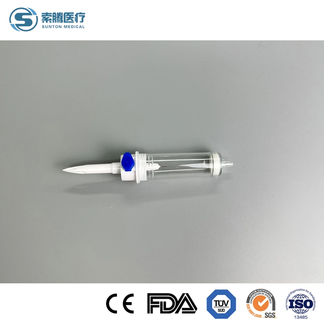 Sunton China OEM Customize Eto Sterile Disinfecting Type Disposable CE ISO13485 Quality Certification Drip Chamber Supplier