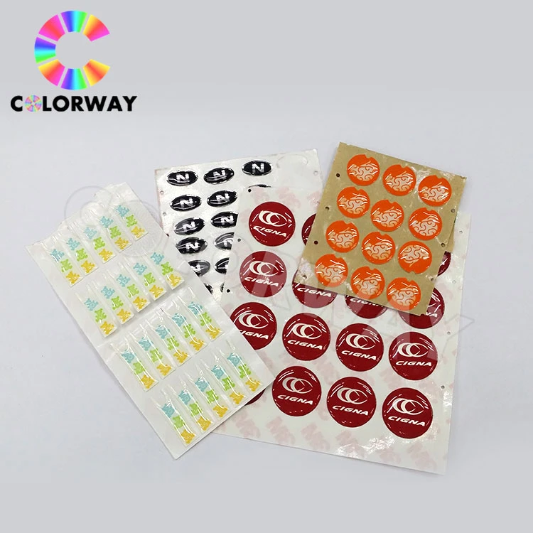 3D Epoxy Logo Dome Resin Sticker Epoxy Doming Resin Label