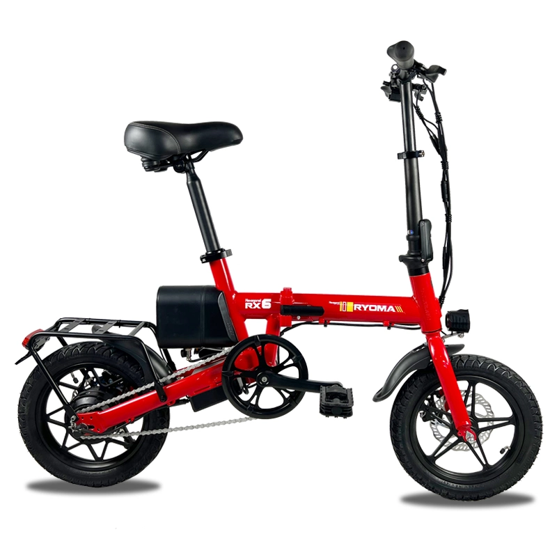 Литиевая батарея 14-дюймовой шины E, 250 Вт, 36 в, 5,2 а, для взрослых Складной велосипед с электрическим велосипедом и алюминиевым алюминиевым алюминиевым покрытием