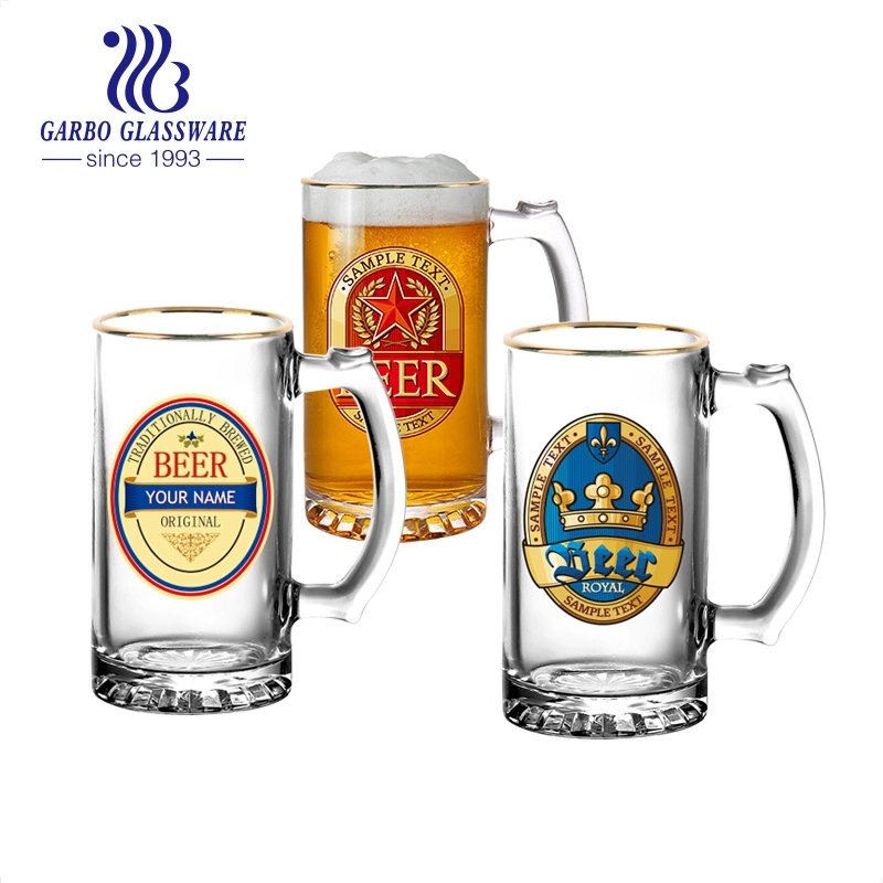 9oz embarcações criativo grossista transparente copos de cerveja cerveja caneca com alça de ananás personalizada