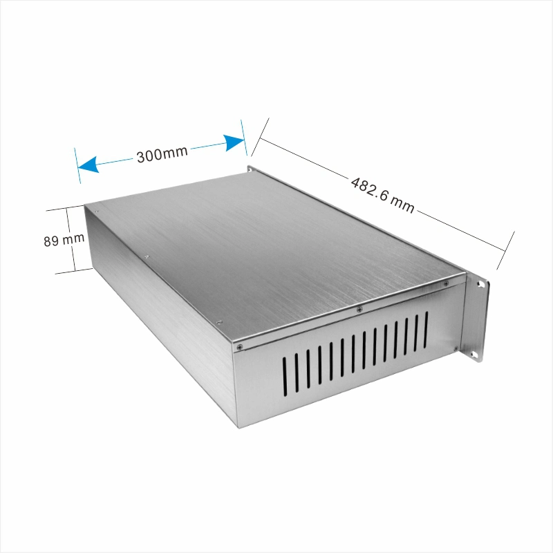 La fabricación de 19pulgadas 3U 2U de aluminio de 4U de rack de amplificador de caso