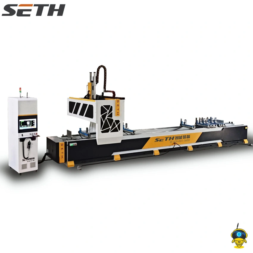 Four Axis CNC Processing Machine Center High-Speed Drilling-Milling Ana Tapping Machine for Curtain Wall Profiles