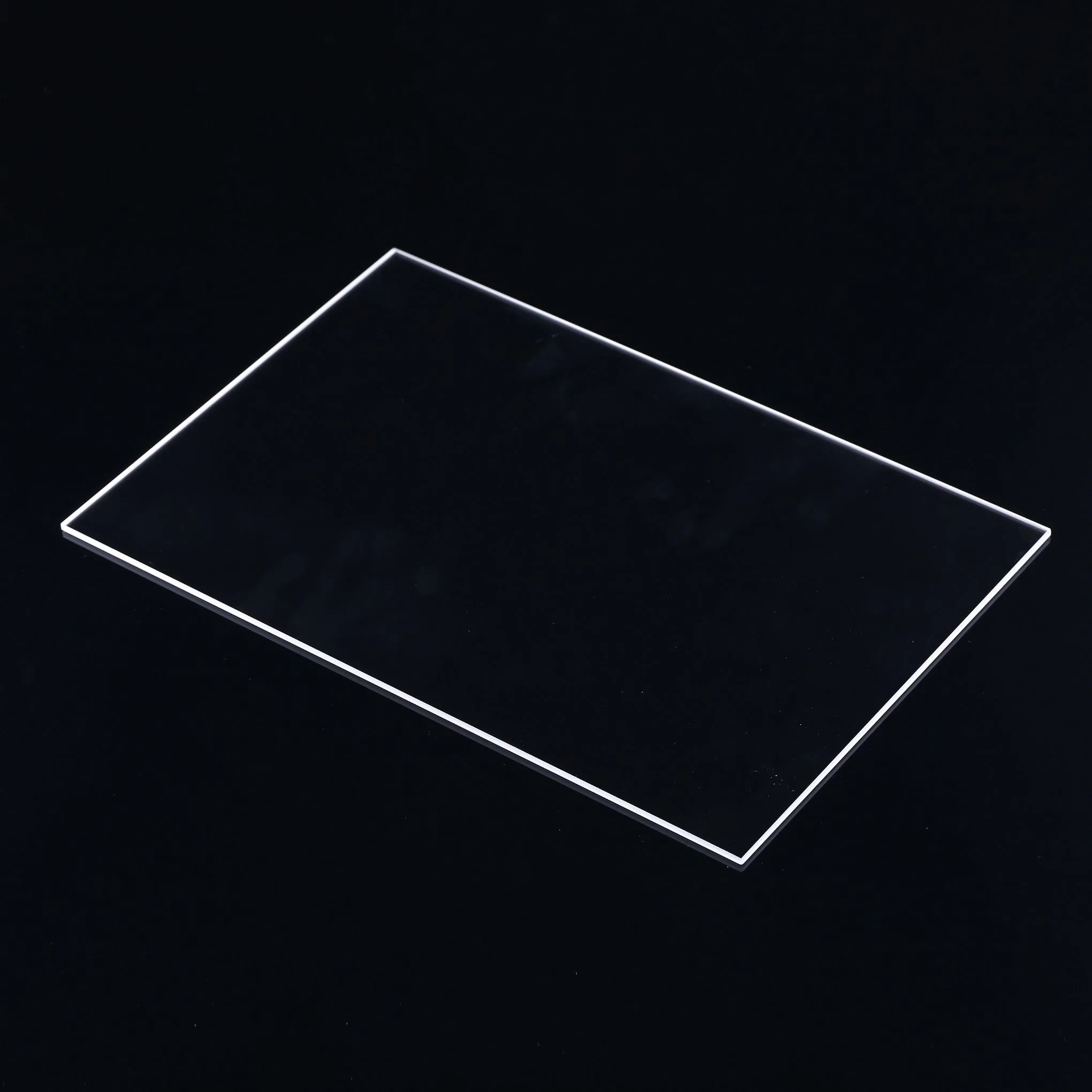 UV transparente cristal de cuarzo de la plaza de la placa de calefacción de la placa de cristal de cuarzo.