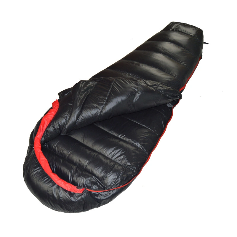 Mummy Portable Polyester Duck Down Filling Outdoor Adults Compact Single Sleeping Bags for Camping