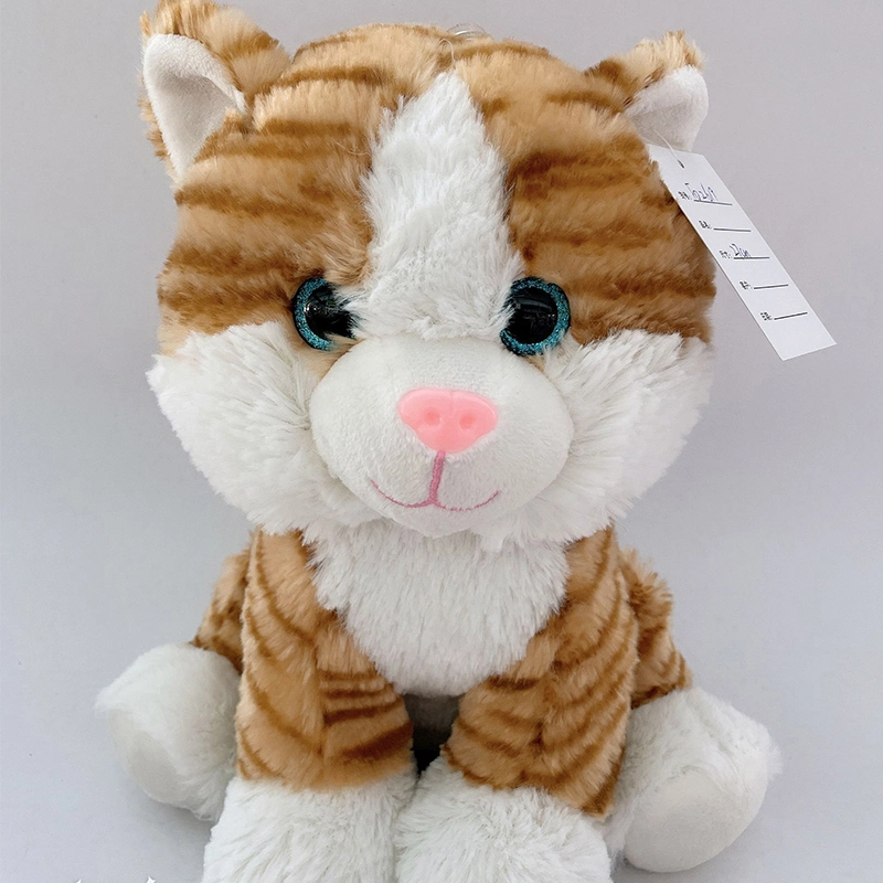 25cm Cute Ty Eyes Fluffy Soft Plush Cat Toy Kitten Stuffed Animal