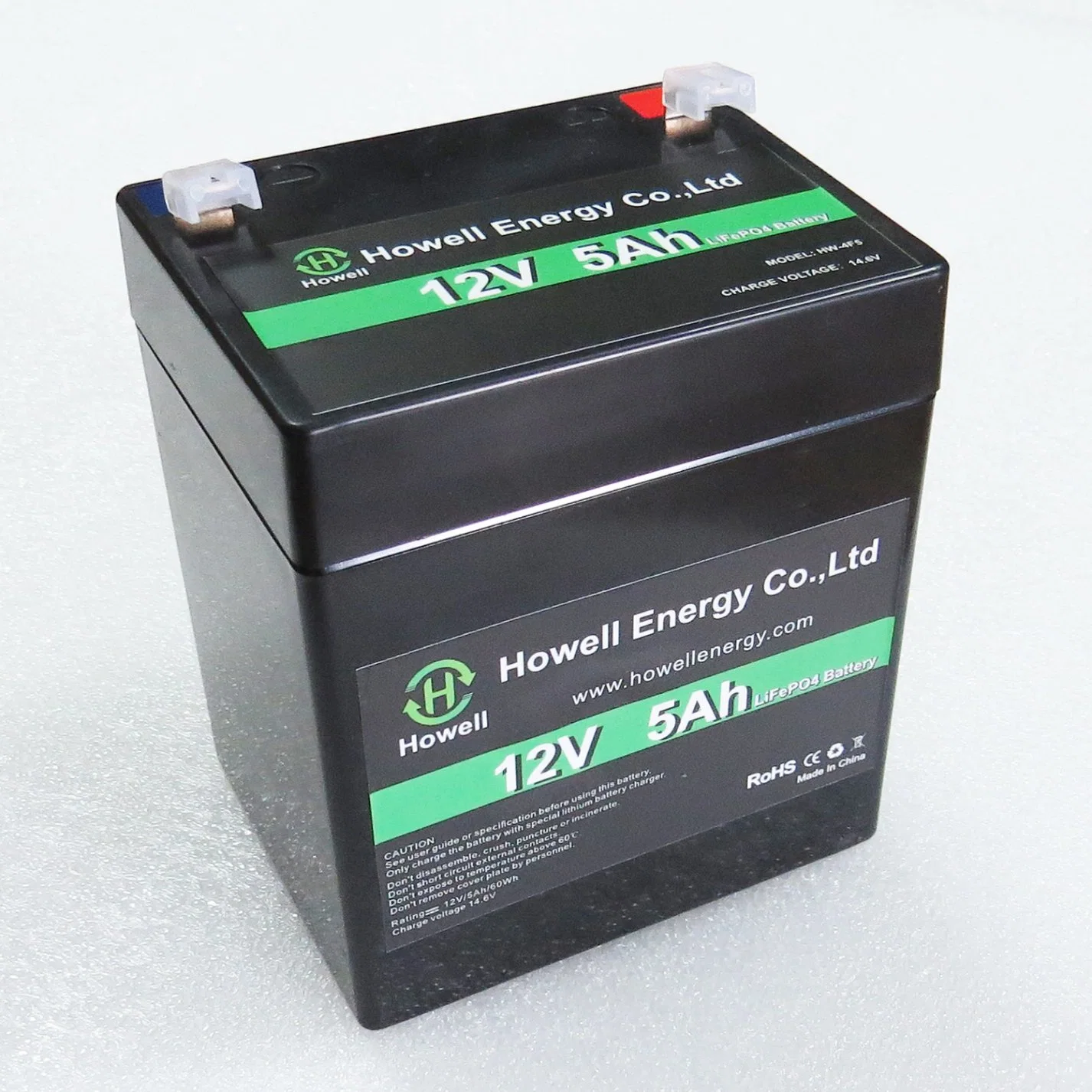 IEC62133 Approved Replacement 12.8V 5ah Lithium LiFePO4 Battery for UPS