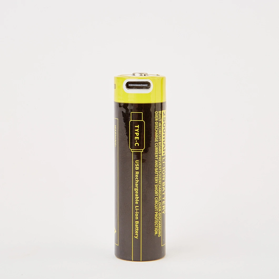 Rechargeable 3.7V 2500mAh Flashlight Battery 18650 Li Ion Battery for Flashlight