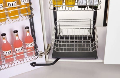 Soft-Closing Kitchen Cabinet 600 Pull-out Wire Pantry Unit