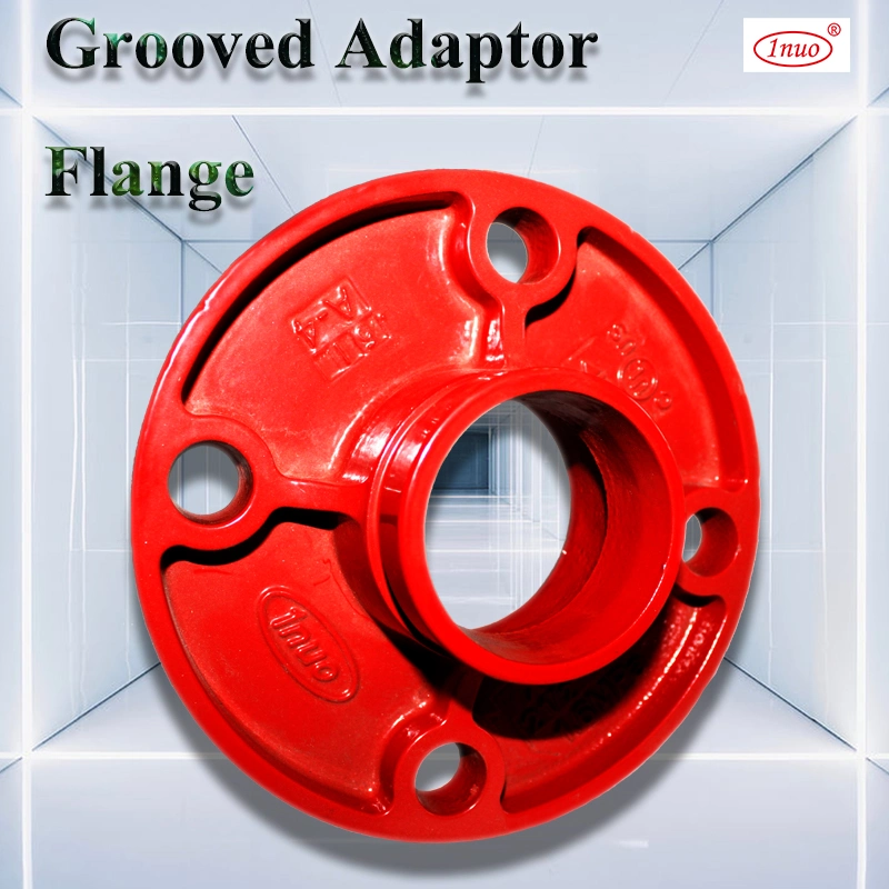 Ductile Iron Grooved Adaptor Flange Pn16 ANSI Class 150 for Fire Fighting