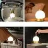 Type C USB Charging Portable Lamp Bedroom Bedside Night Lights with Handle for Indoor Outdoor LED Camping Atmosphere Night Light