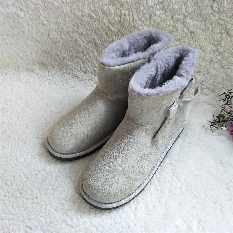 2023 Invierno Nueva cashmere suave engrosado suela cien Frio de la Mujer Botas de moda cálida