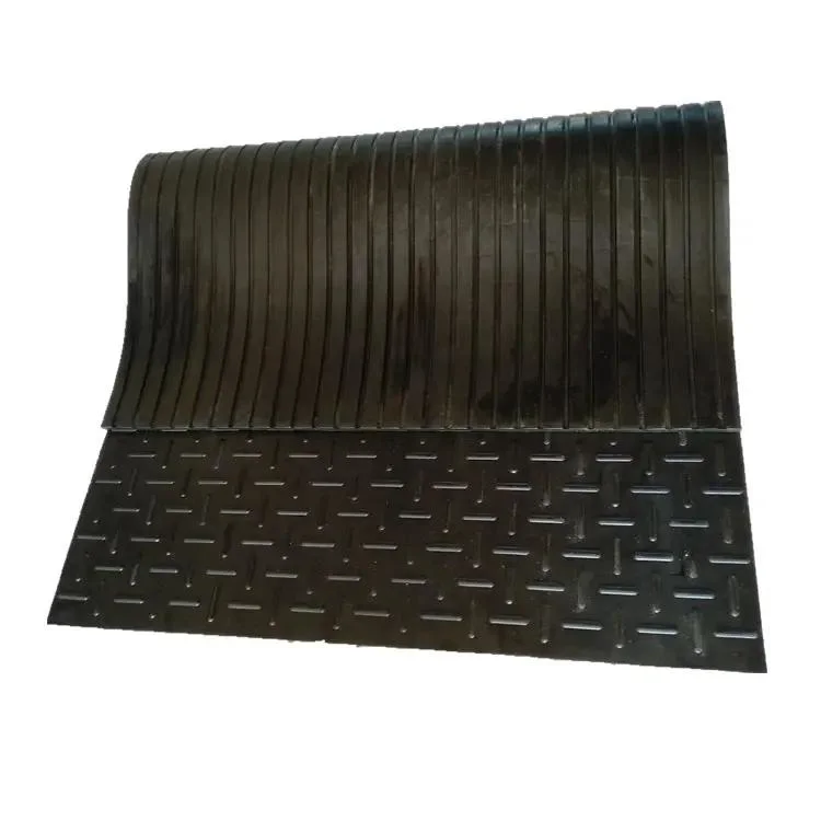 Interlocking Heavy Duty Rubber Stable Mat 4X6FT Back with Groove Rubber Mat