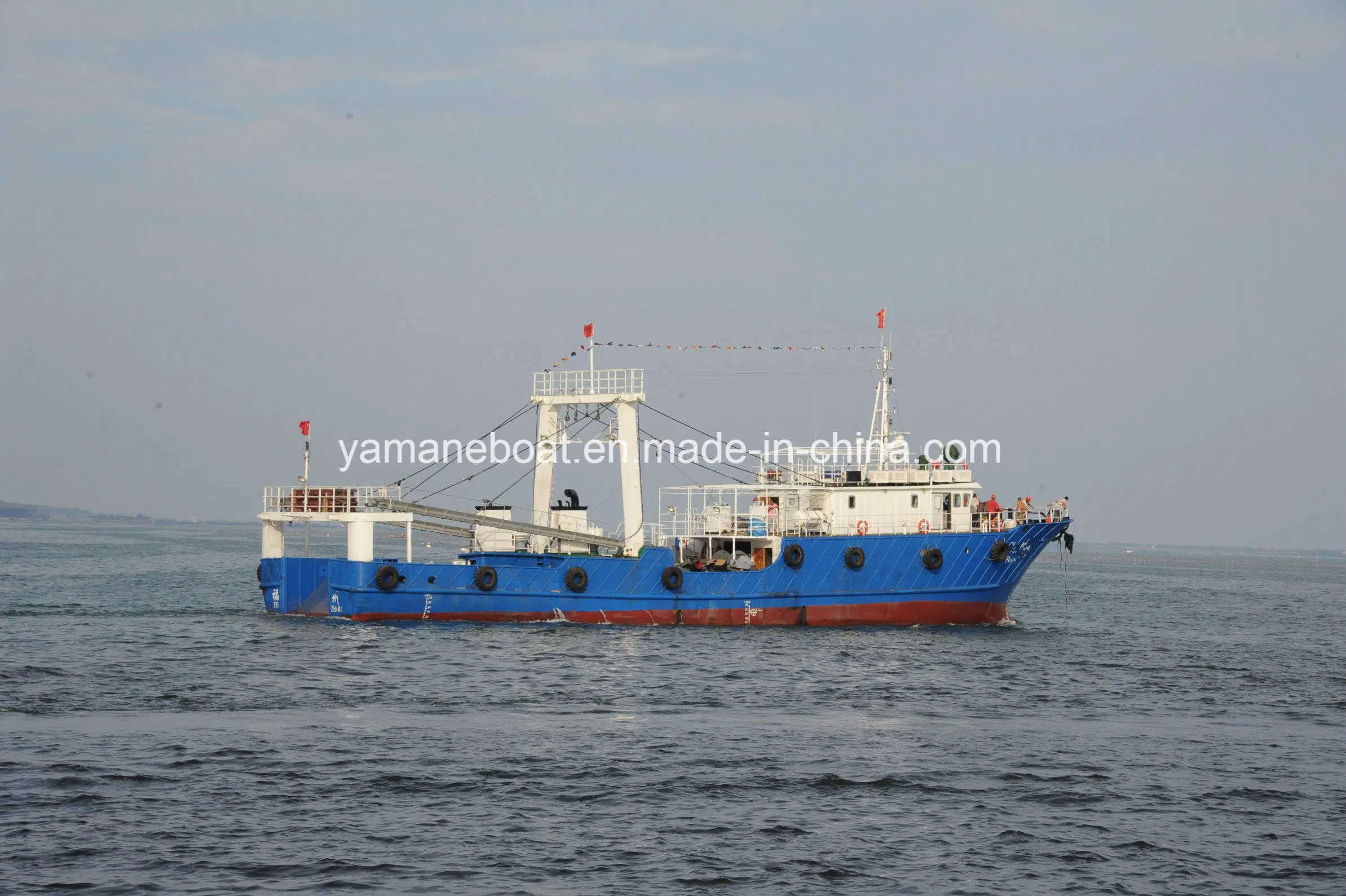 48m Professional Commercial Stern Ramp Steel Freezer Fishing Trawler Vessel
