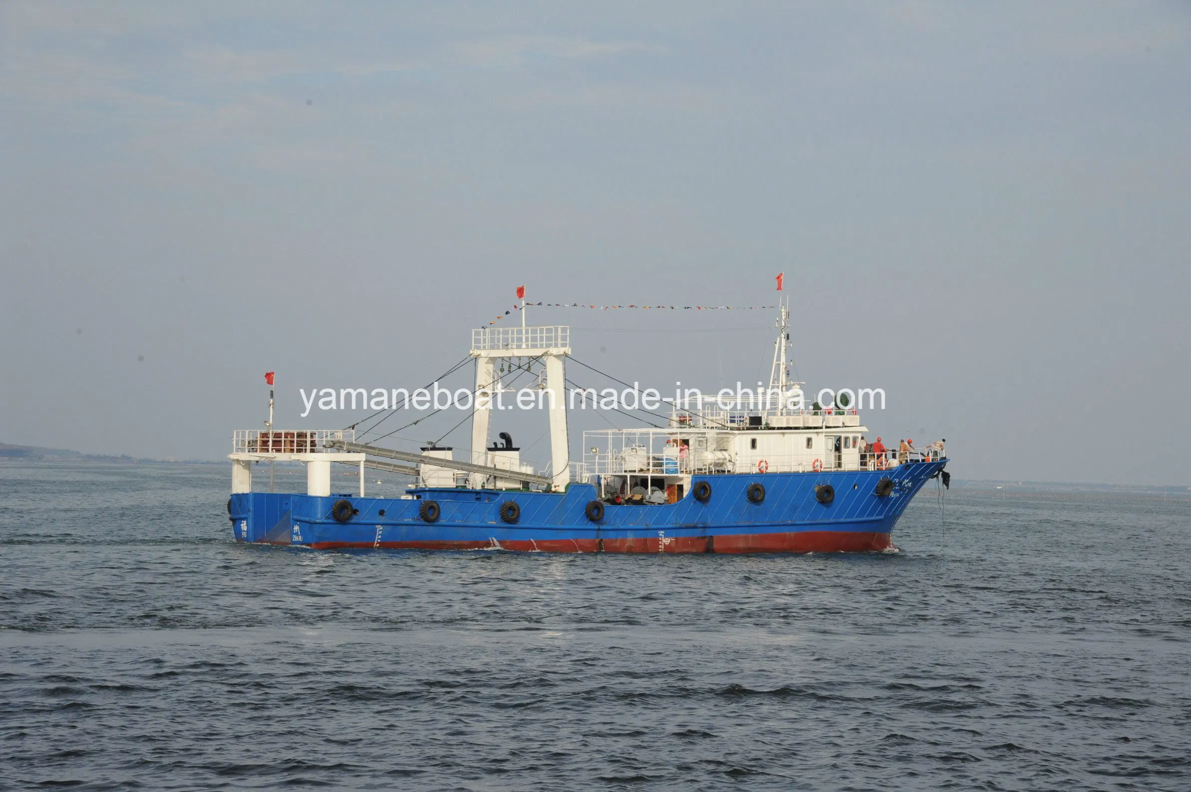 48m comercial profesional de acero de la rampa de popa de pesca barco arrastrero congelador