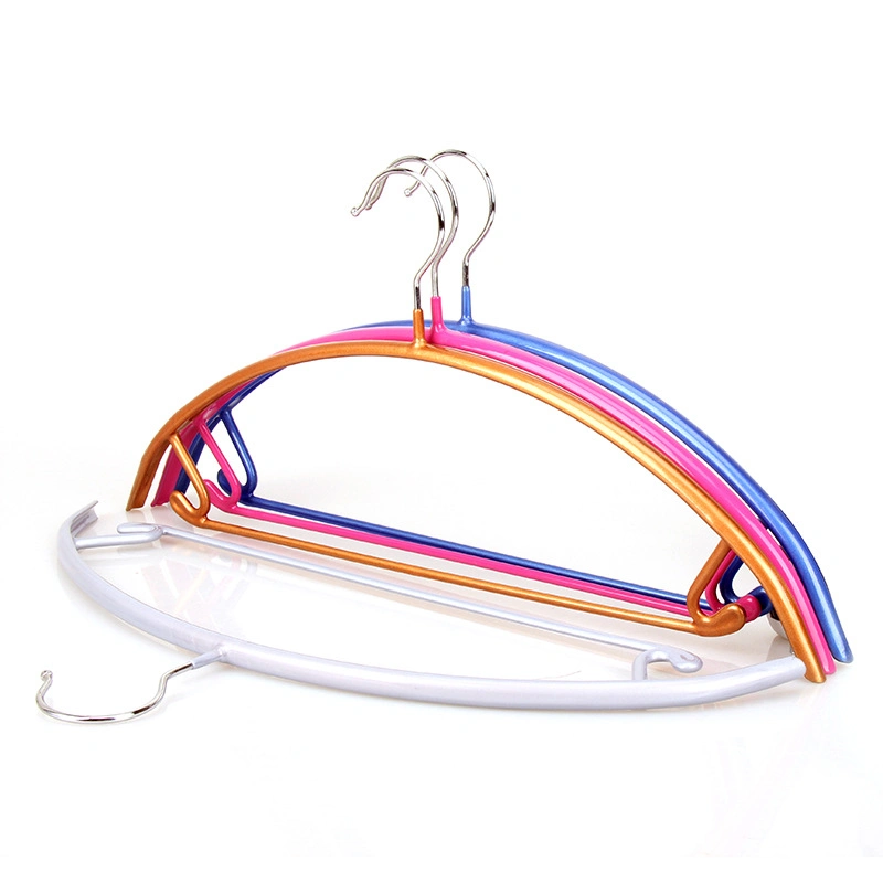 Fashionable Laundry PVC Coated Wire Hangers Metal Clothes Hangers