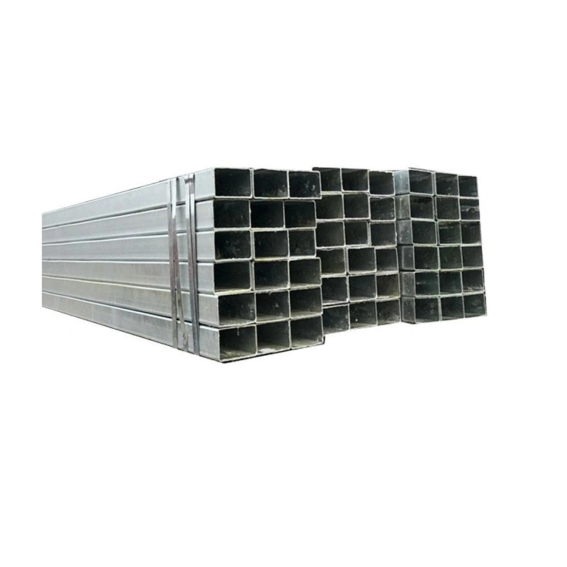 Rectangular Q215 Q345 Zinc Coated Oiled Galvanized Steel Pipe