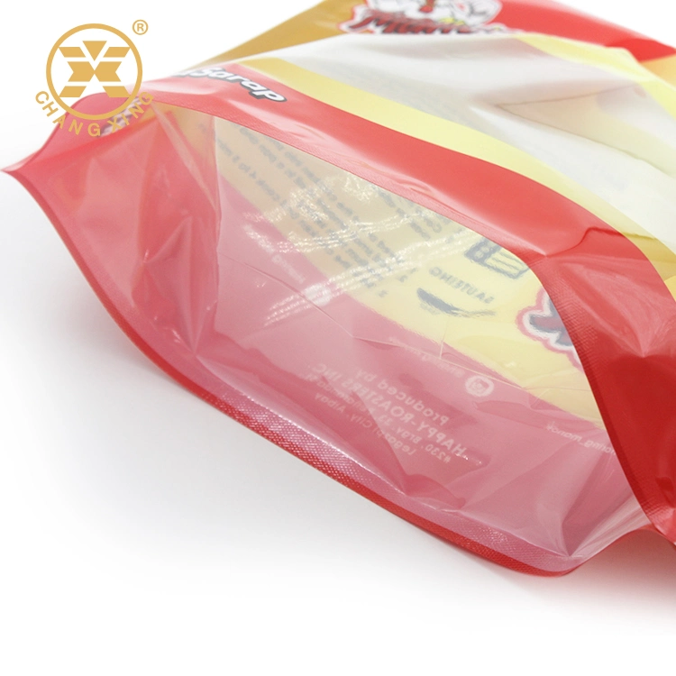 Microwavable Plastic Whole Roast Hot Chicken Packaging Zipper Bags Resealable Fast Food Bags