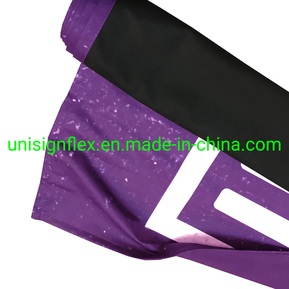 Stretchable Transfer Dye Sublimation Polyester Textile White/Black Back for Pop up, Roll up Display 260GSM