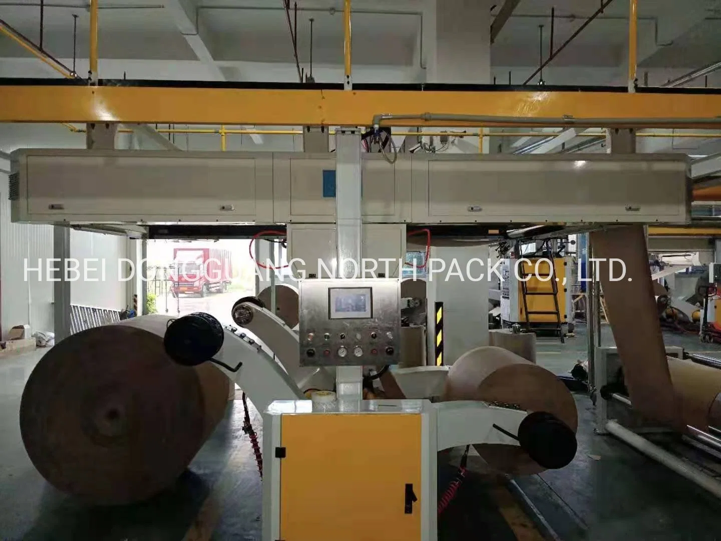 Corrugated paperboard make production line auto splicer machine for kraft paper