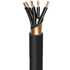 ISO9001 Pantalla de cinta de PVC de cobre con aislamiento XLPE o caucho de silicona PV Cable eléctrico de control de la Tierra Plana de apantallado cat Cts Cable de alimentación eléctrica flexible